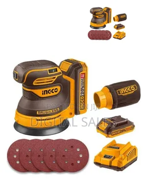 Ingco 20v Cordless Brushless Random Orbit Sander 125mm