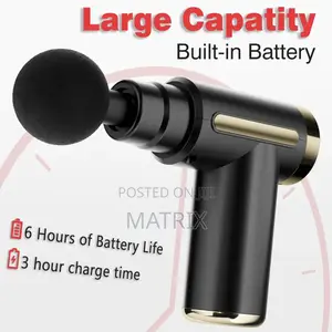 Krypton Rechargeable 6-in-1 Massager Gun - 5 Speed