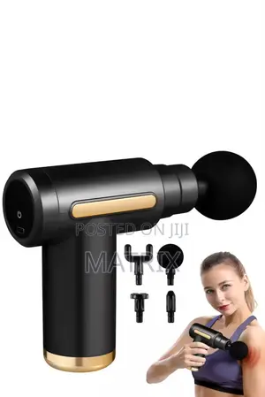 Krypton Rechargeable 6-in-1 Massager Gun - 5 Speed