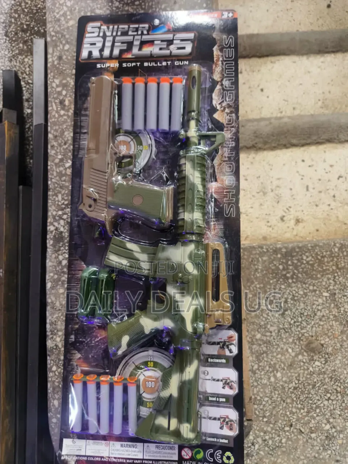 Plastic Kids Toy Guns 2pcs