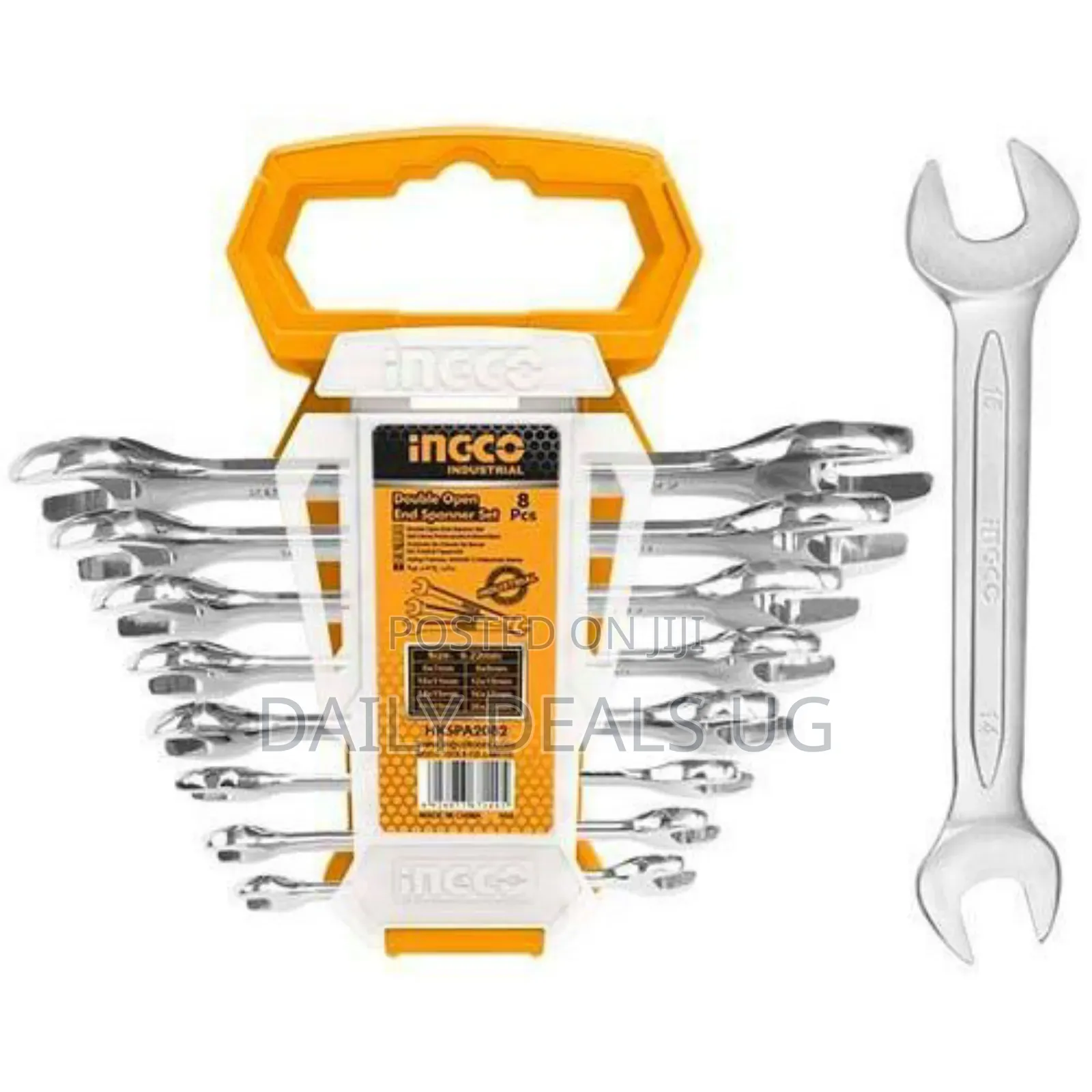 Ingco Hkspa2088-Double Open End Spanner Set-Orange