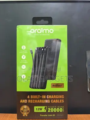 Oraimo 20000mah Oraimo With Attached Charging Cables