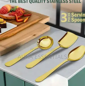 3pcs Stainless Steel Serving Spoons Set
