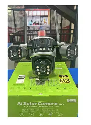 V380 8mp Triple Lens PTZ Solar Camera