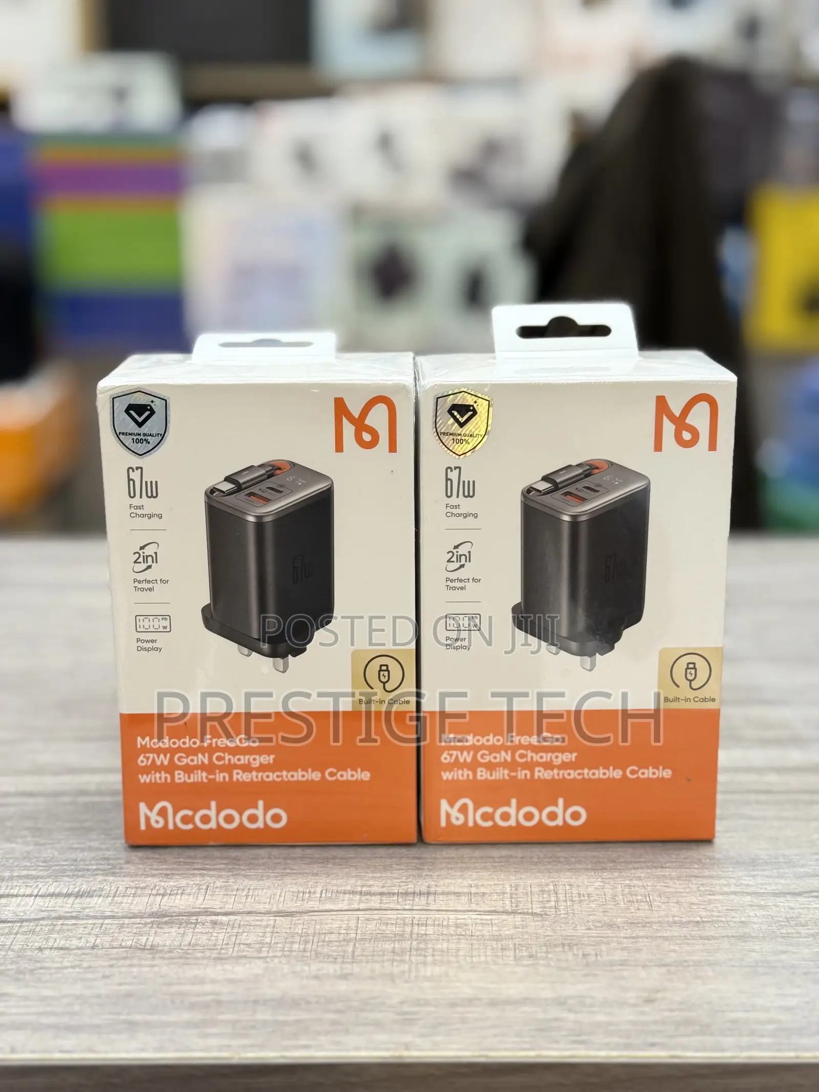 Mcdodo 67w Usb C Charger / Adapter, Retractable Cable & Power Display