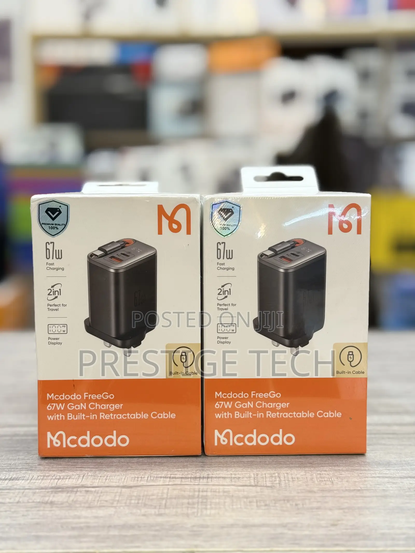 Mcdodo 67w Usb C Charger / Adapter, Retractable Cable & Power Display