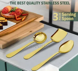 3pcs Stainless Steel Serving Spoons Set