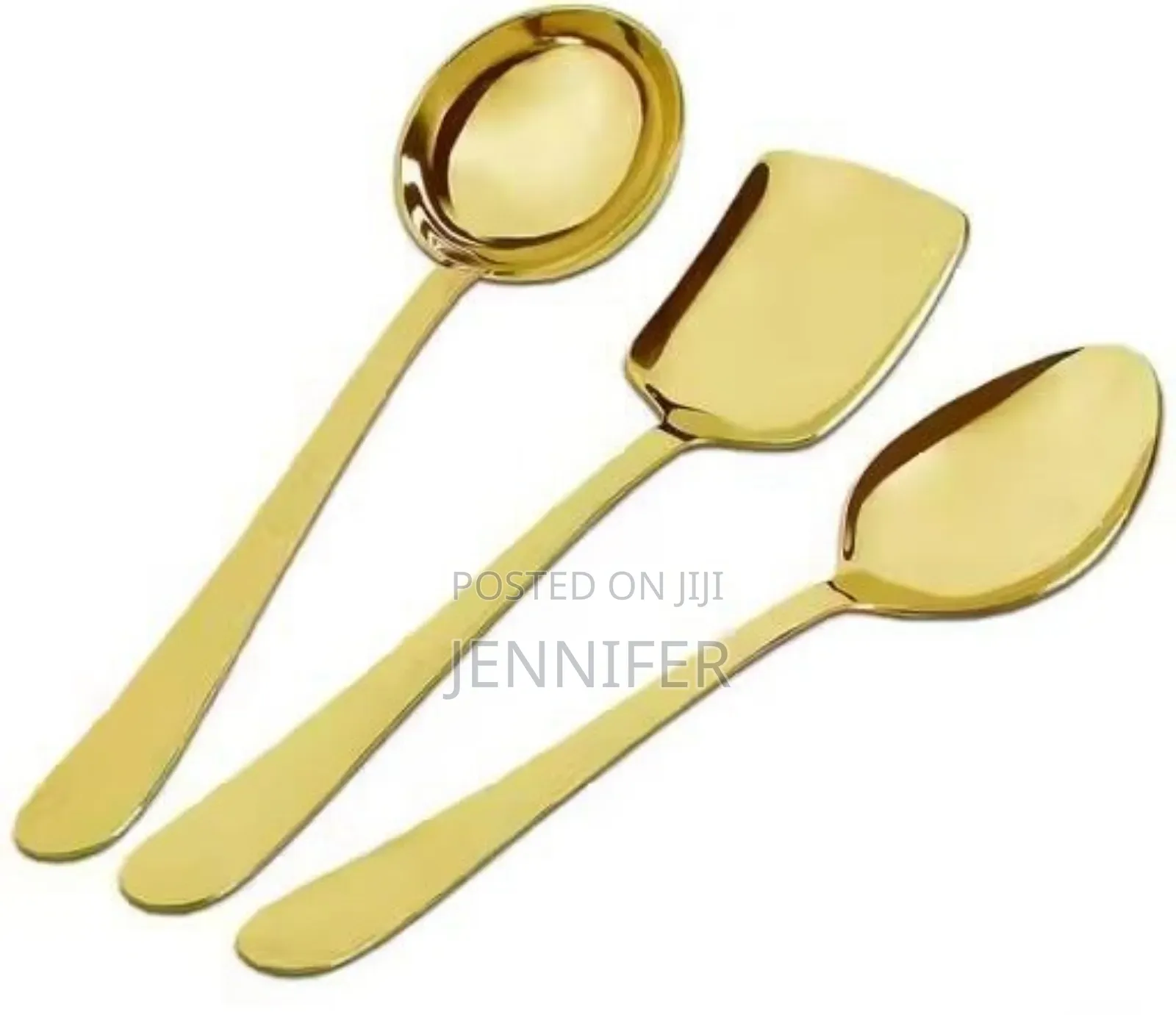 3pcs Stainless Steel Serving Spoons Set