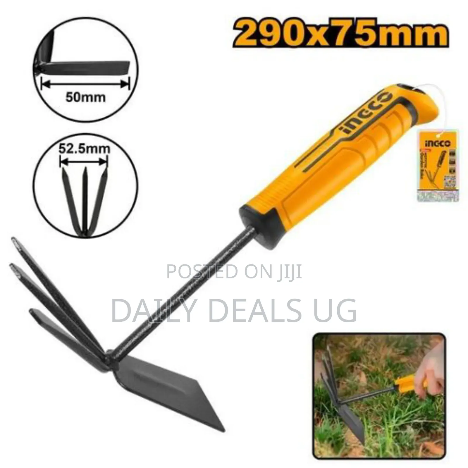 Ingco Garden Rake 290mm-Iron