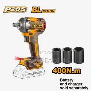 Ingco P20s 20v Brushless Cordless Impact Wrench Lithium Ion