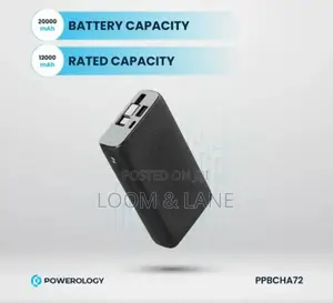 Powerology 20,000mah Rectractable Cable