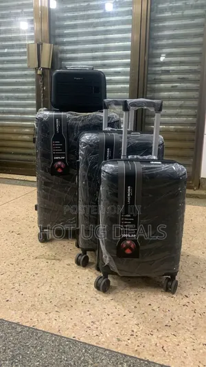 Set Of 4-in-1 Unbreakable Rubber Waterproof Suitcases- Multi Designs