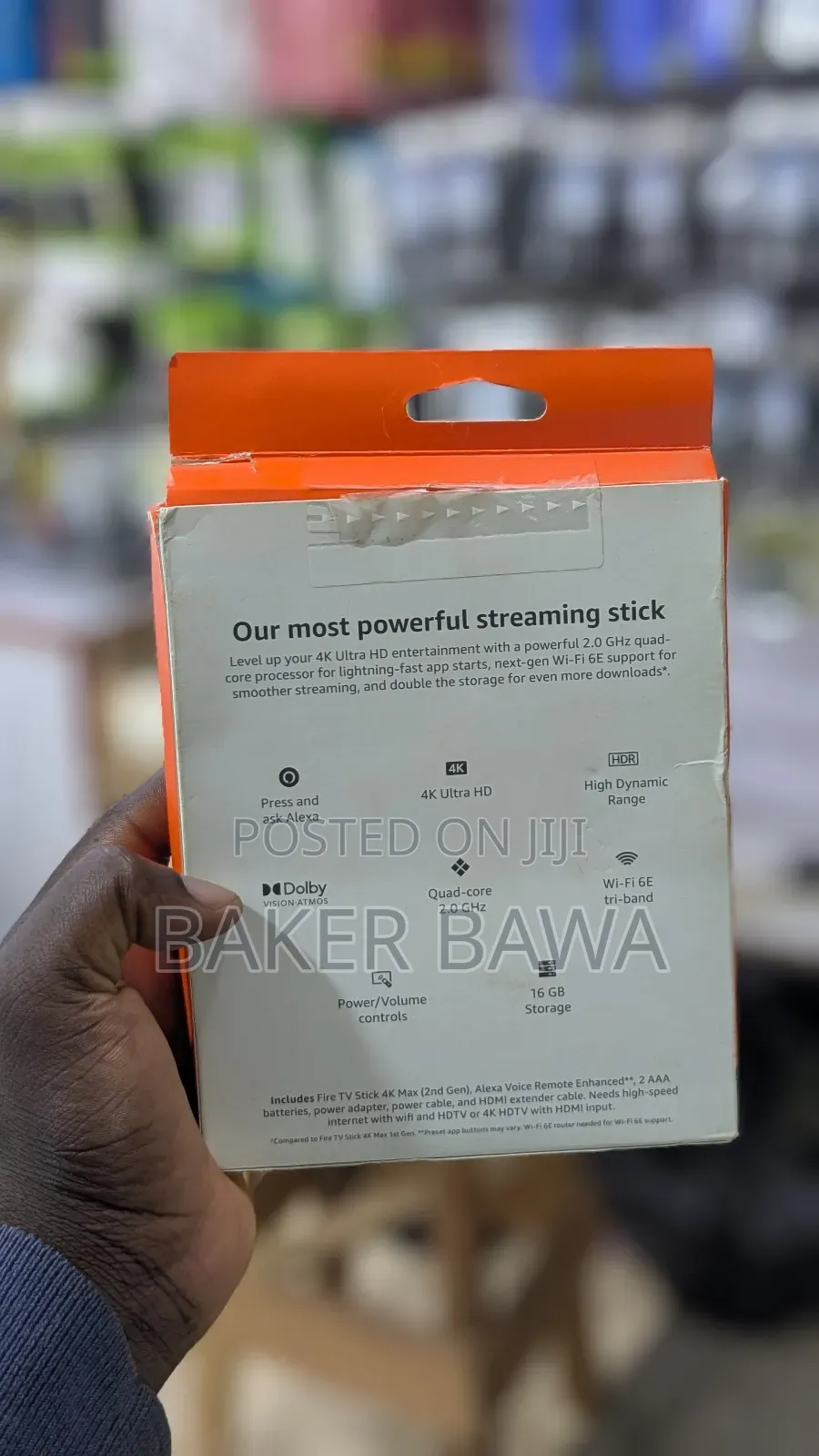 Amazon Fire Tv Stick Max, a Streaming Device.