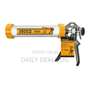 Ingco Aluminum Caulking Gun 12"-Orange/Silver