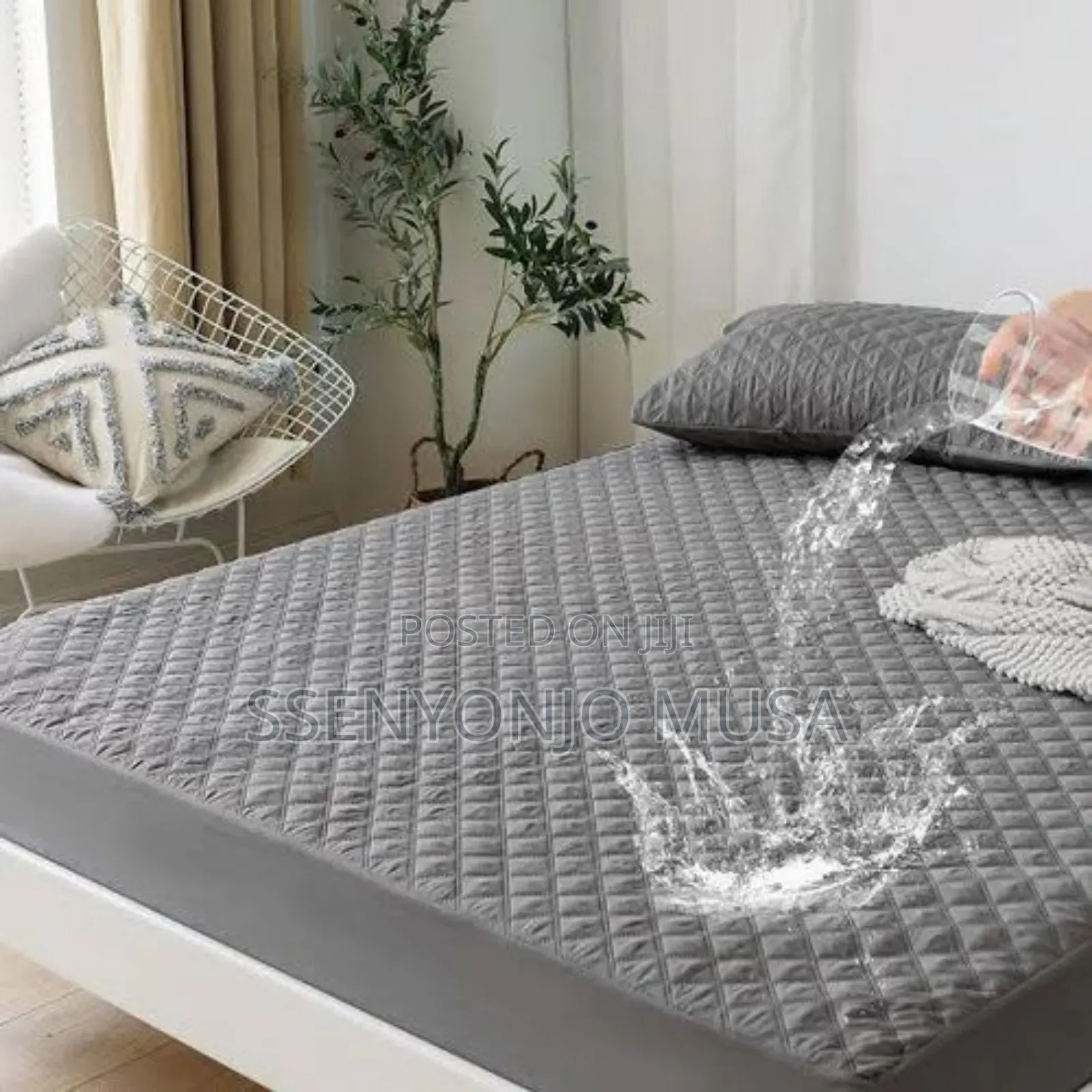 Waterproof Mattress Protector 6x6 | Bed Cover in Multiple Colours