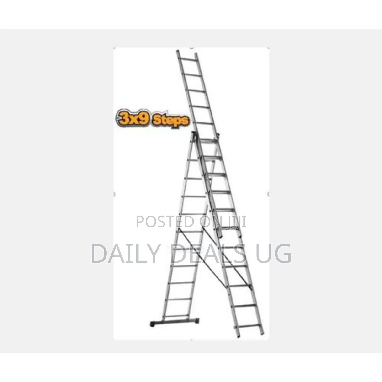 Ingco Double Side Ladder Hlad03391-Silver