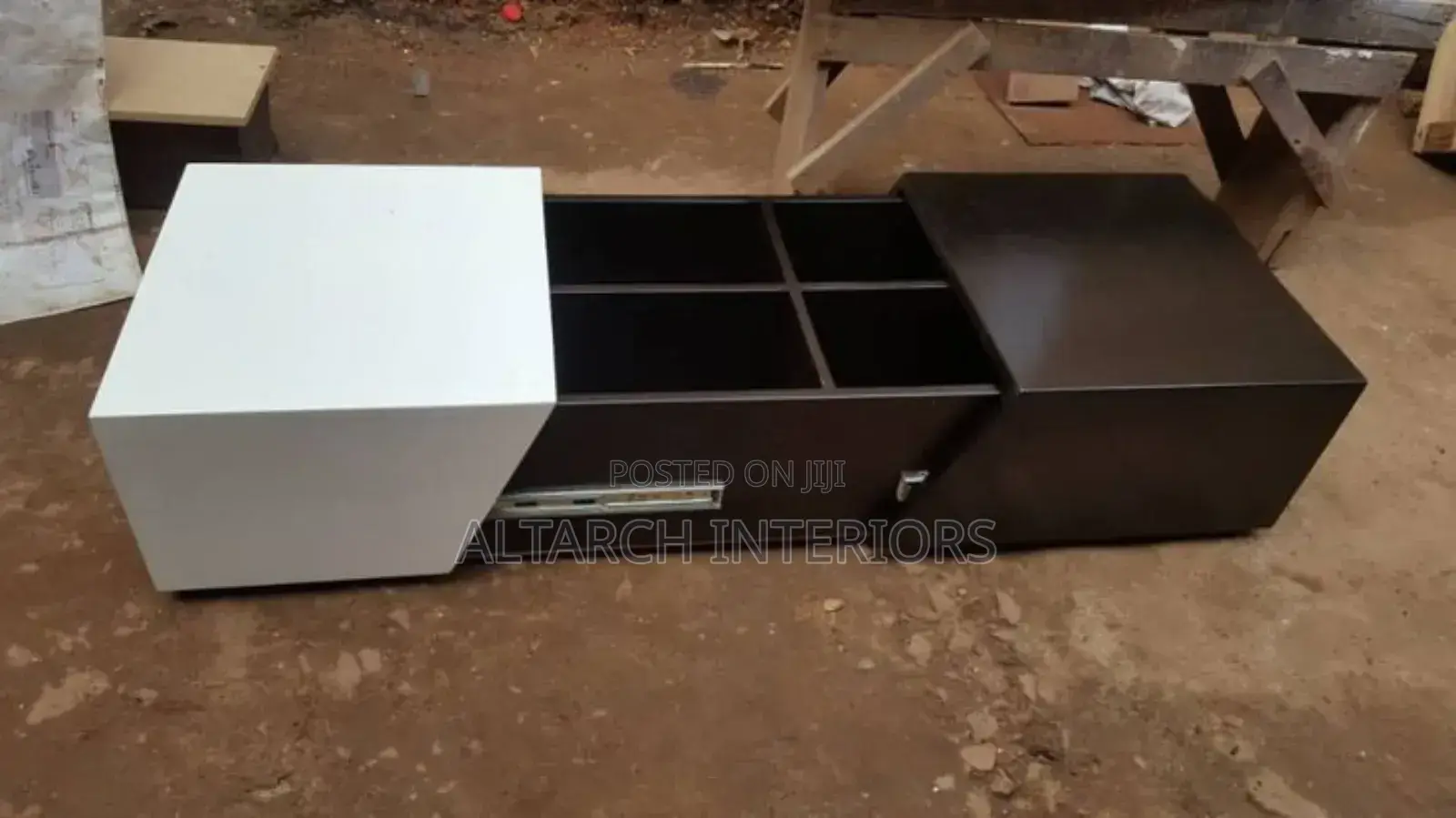 Modern Center Table With Sliding Drawers