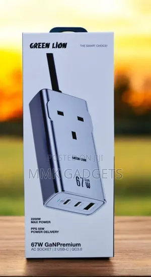 Green Lion 67w Gan Premium Ac Socket