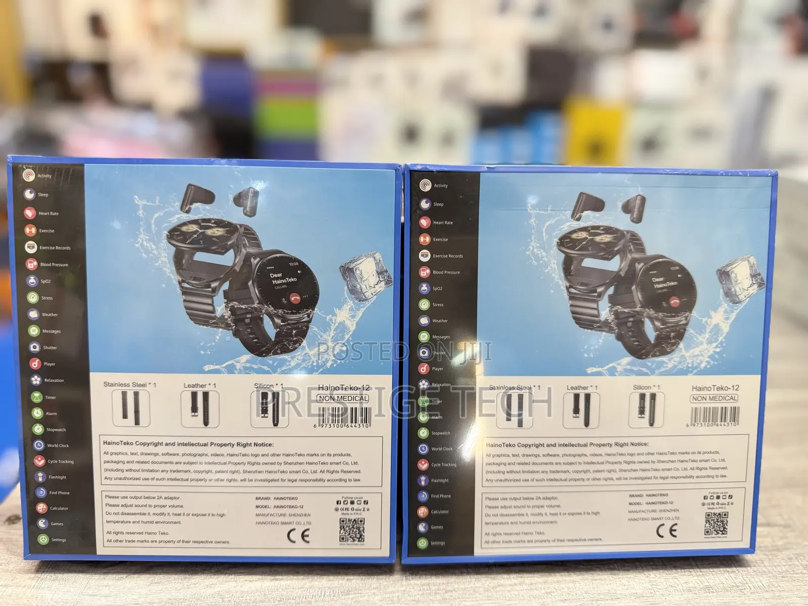Haino Teko 12 Amoled Smartwatch Plus Earbuds Combo