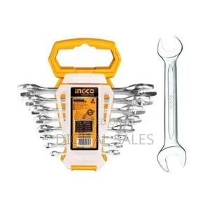 Ingco Double Open End Spanner Set - Silver