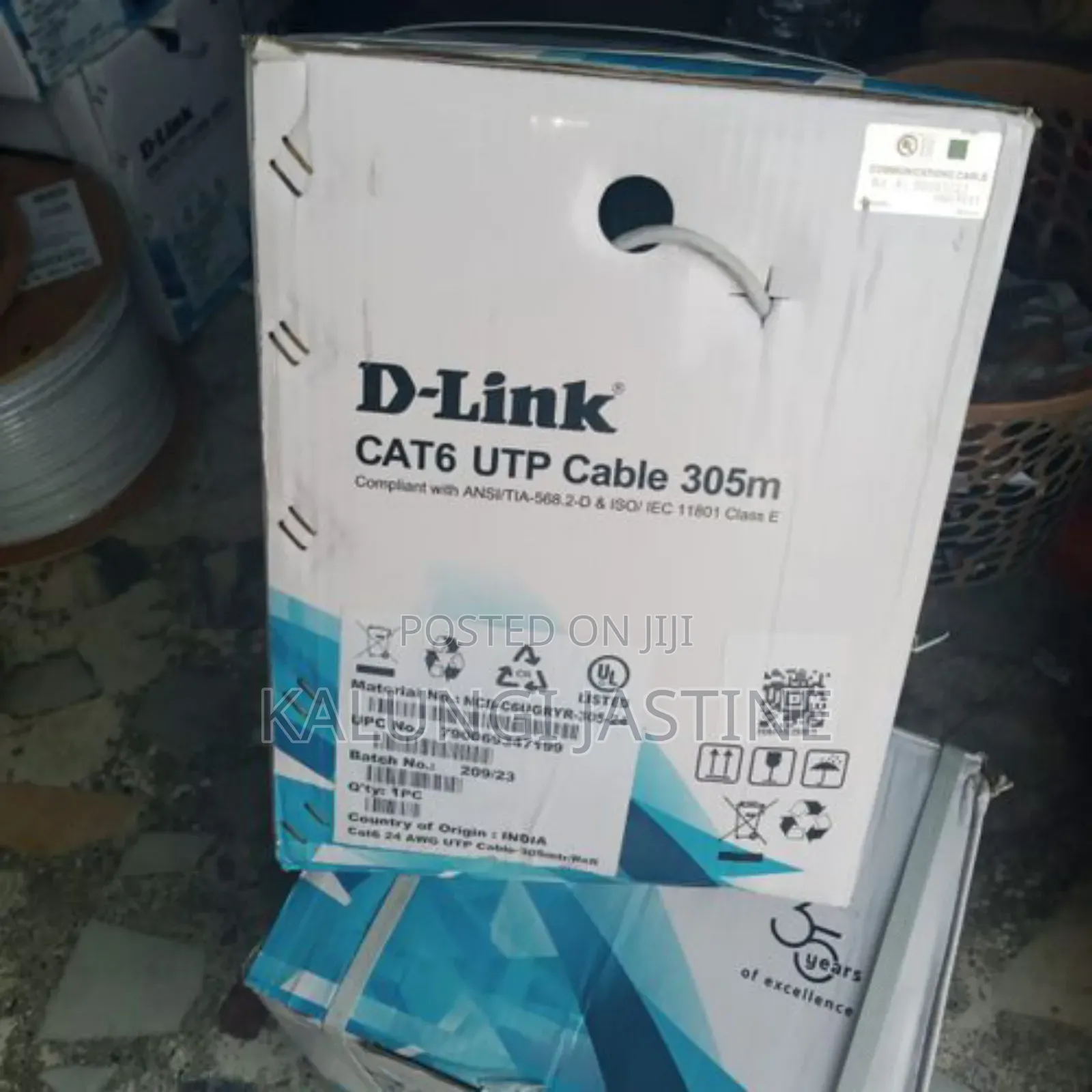 D-Link Cat 6 Networking Cable (Original) 305m Indoor