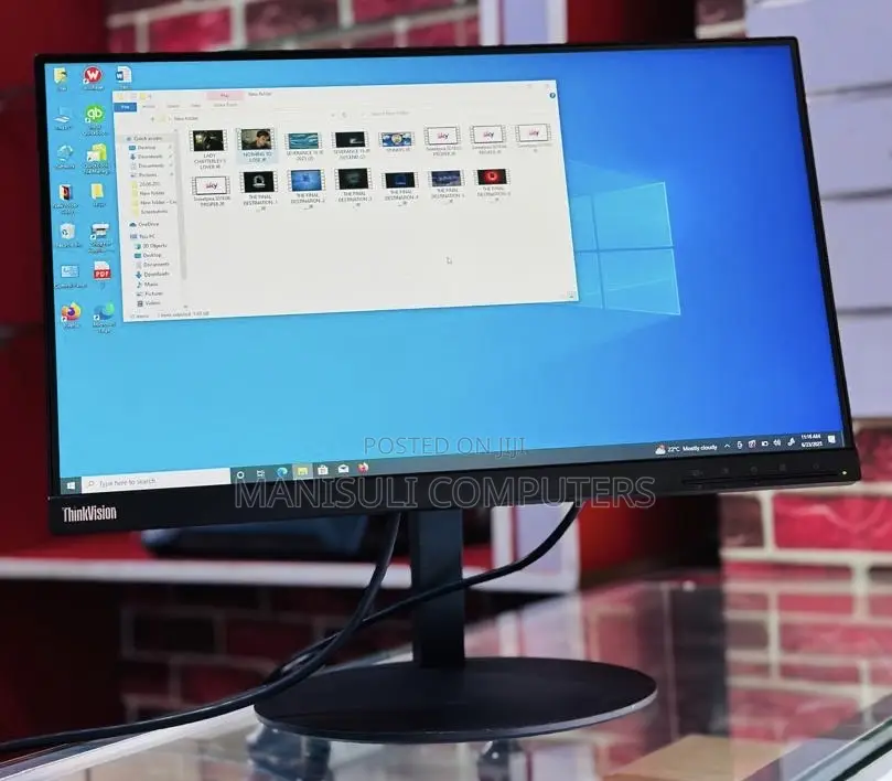 Lenovo 22 Inch Screen Ips Vga Hdmi Dp Div Display Usb 3.0