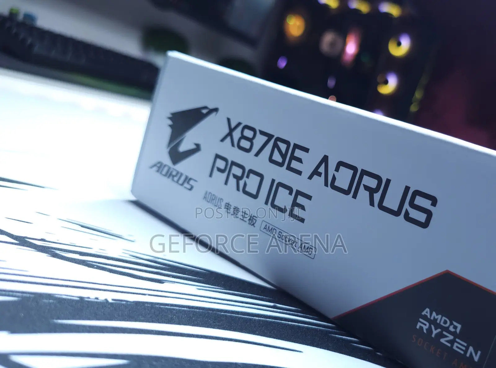 X870e Aorus Pro Ice Motherboard - Amd Ryzen 9000/7000 Ready - White
