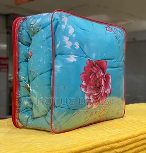 5x6 4pcs Premium Duvet Set With Bedsheet  2 Pillowcases - Multicolor