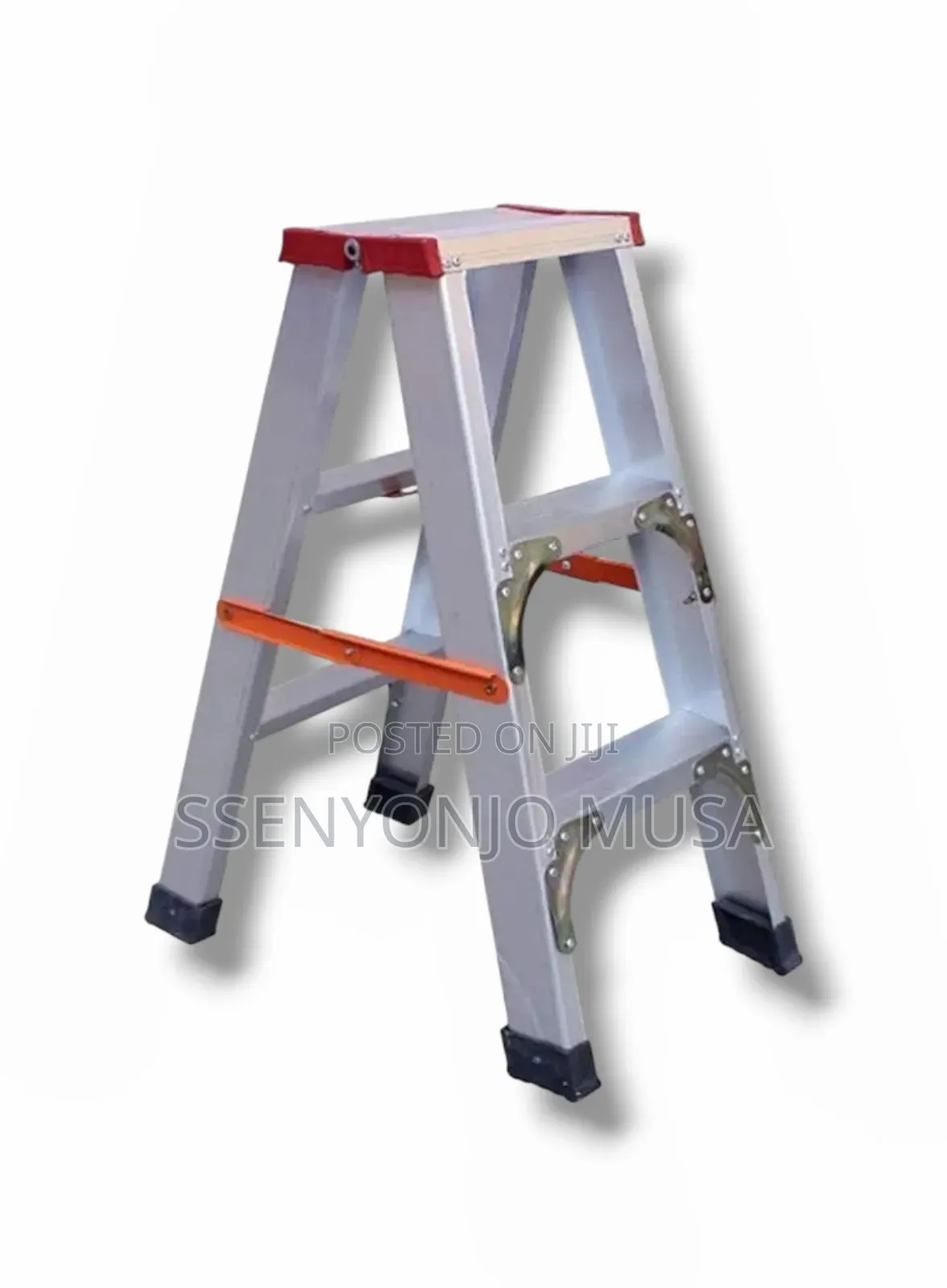 Double-Sided Step Stool - Aluminum Alloy Ladder With Steps
