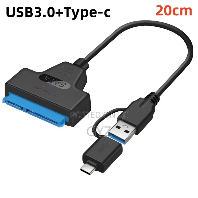 Sata To Usb3.0/Type-c Adapter Cable 2 In One