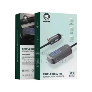 Green Lion Triple Qc Pd 100w Car Charger
