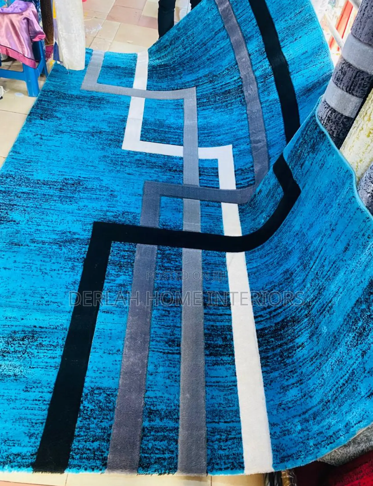 Light Blue Paris Carpet