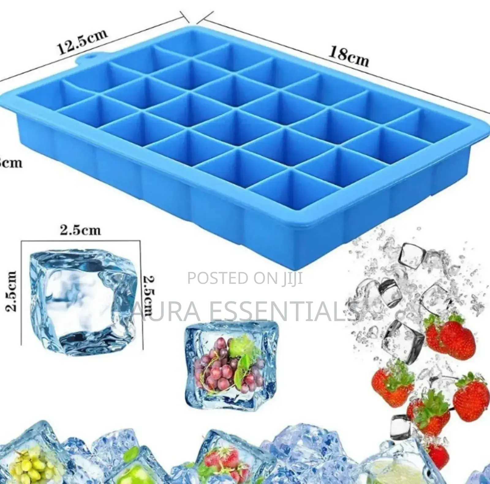 Silicone Ice Cube Maker 24-Cubes