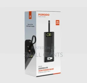 Porodo 130w Bi-Directional Super Fast Charger 20000mah
