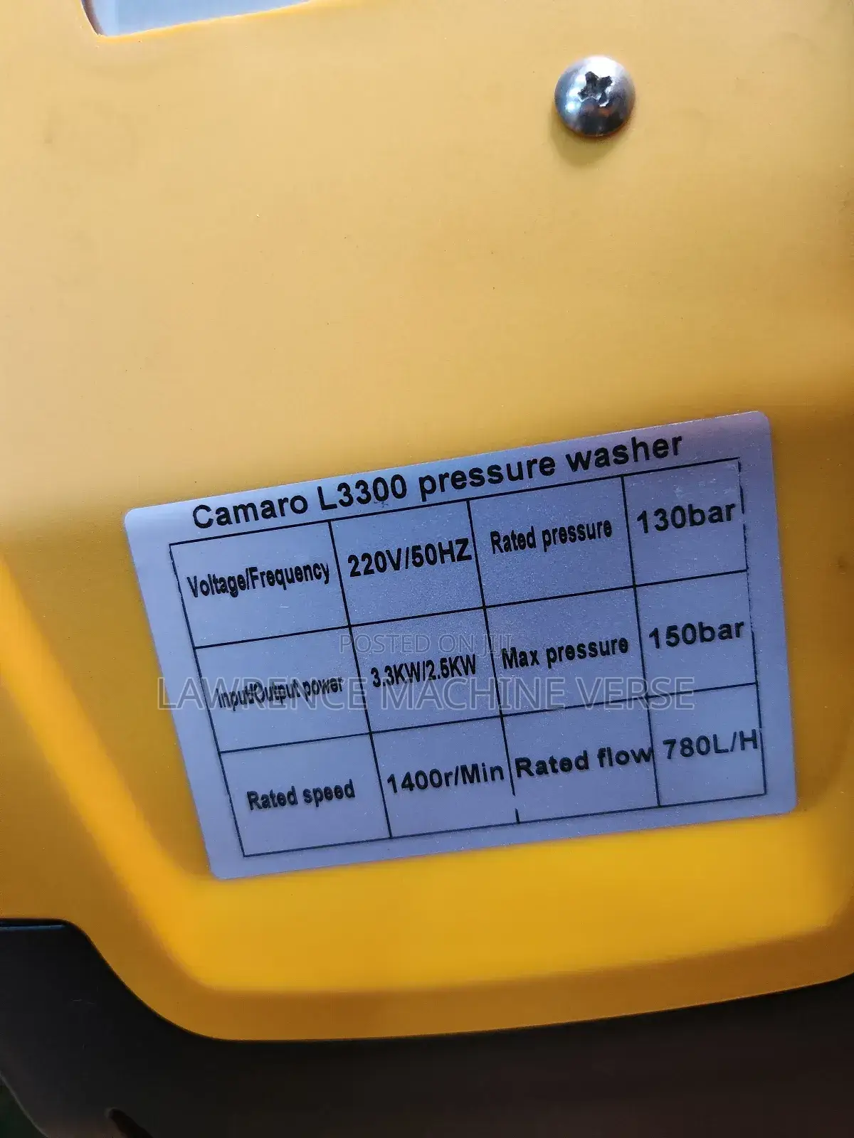 Electric Pressure Washer 3.3kw