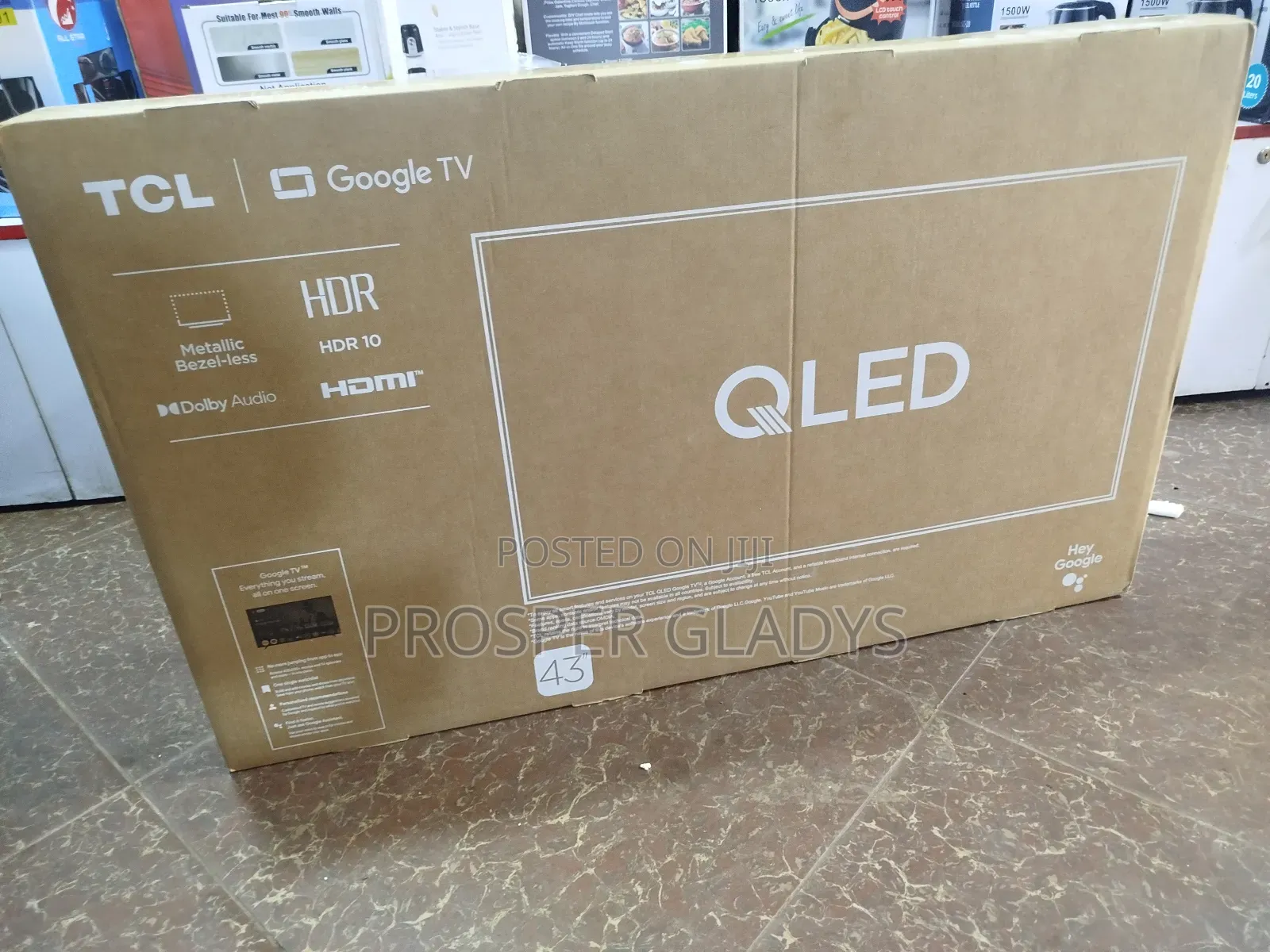 TCL 43 Qled Smart Digital Flat Screen Flameless.