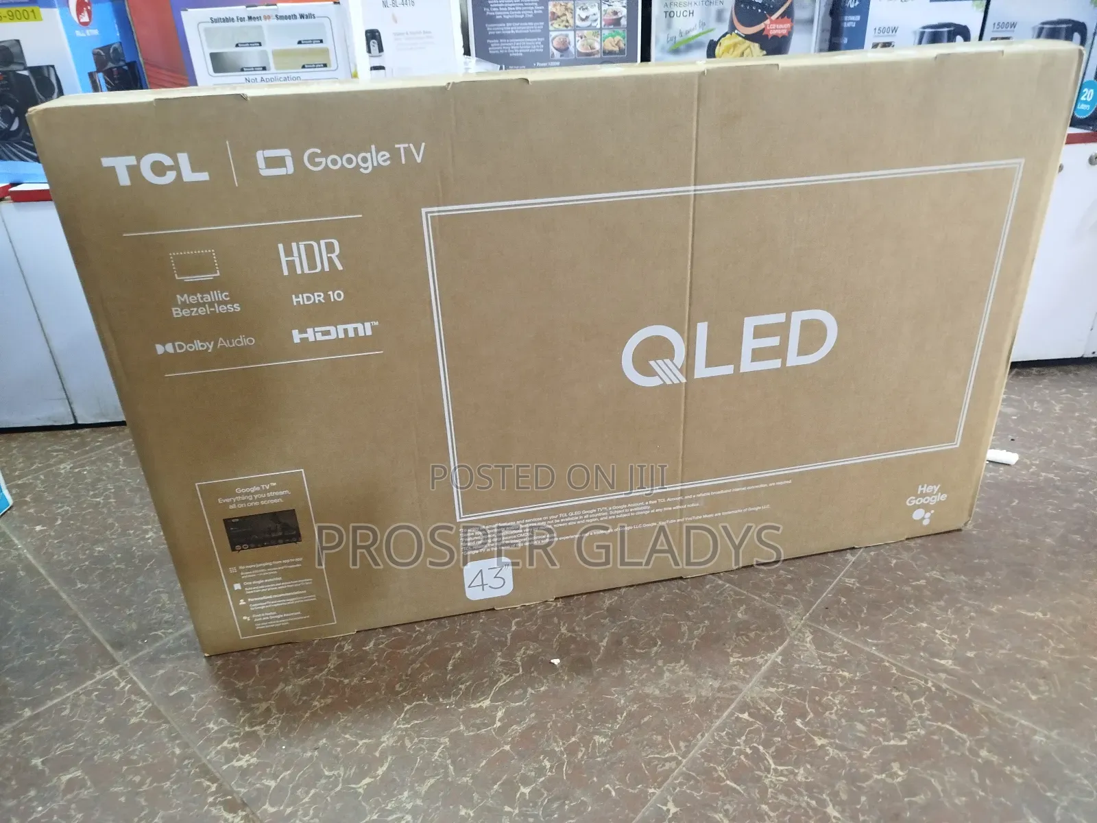 TCL 43 Qled Smart Digital Flat Screen Flameless.