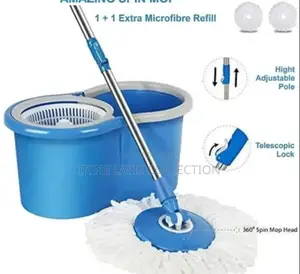 Plastic Spin Mop And Bucket