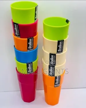12pcs High-Quality Beverage Tumblers, Multicolor