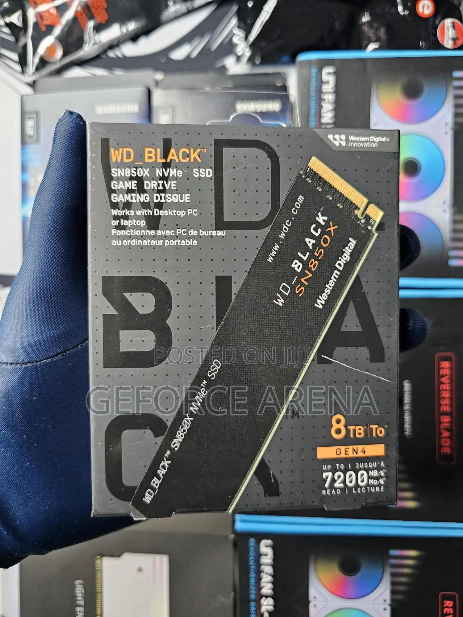 Western Digital 8tb Nvme M.2 SSD - Gen4 SSD - 7.2gb/S Speed