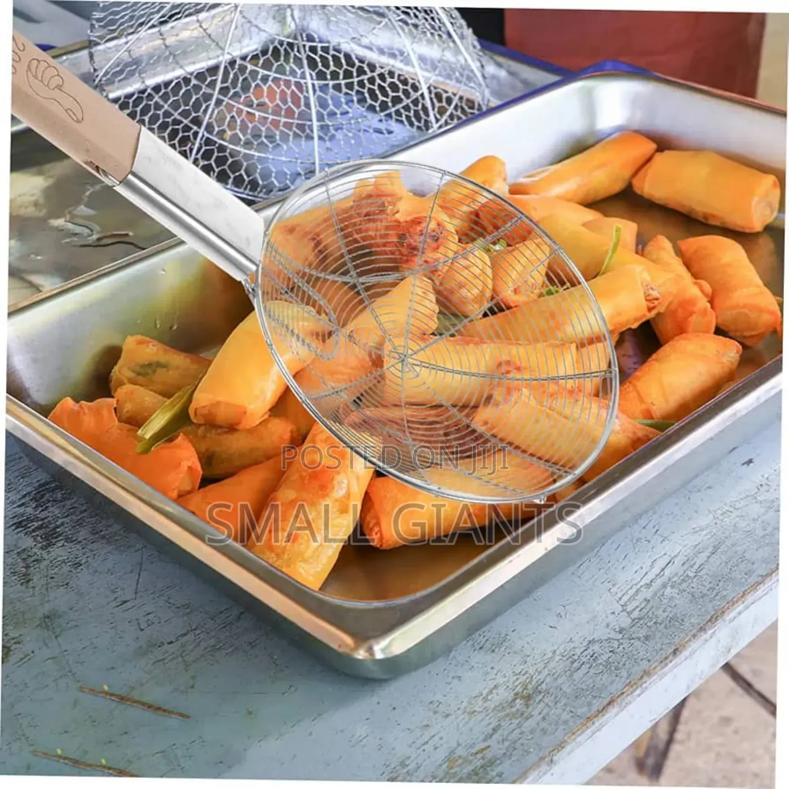 Stainless Steel Mesh Strainer With Wooden Handle