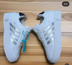 New White Samba Rose Shoes