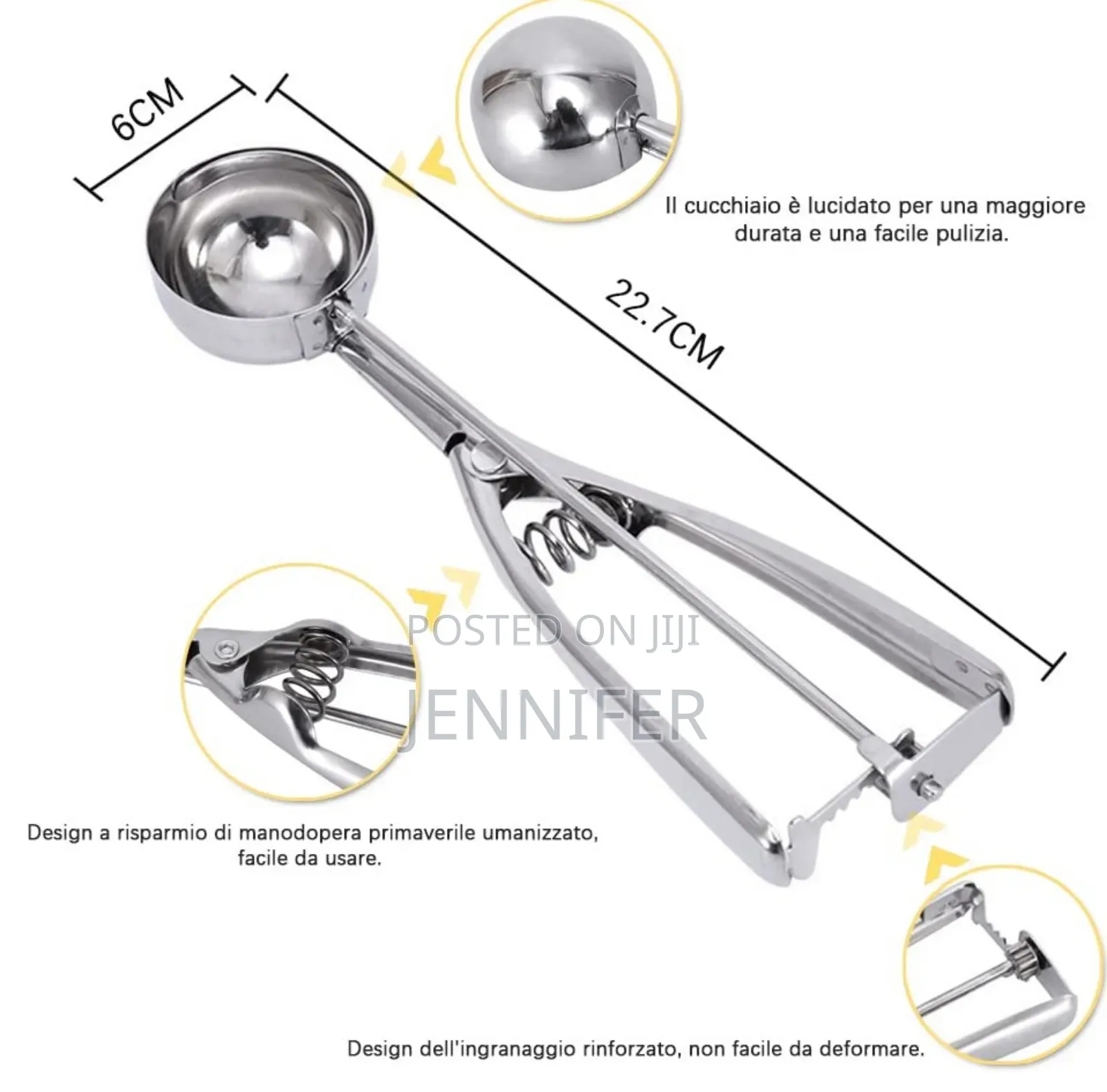 Stainless Steel Ice Cream Dispenser Spoon