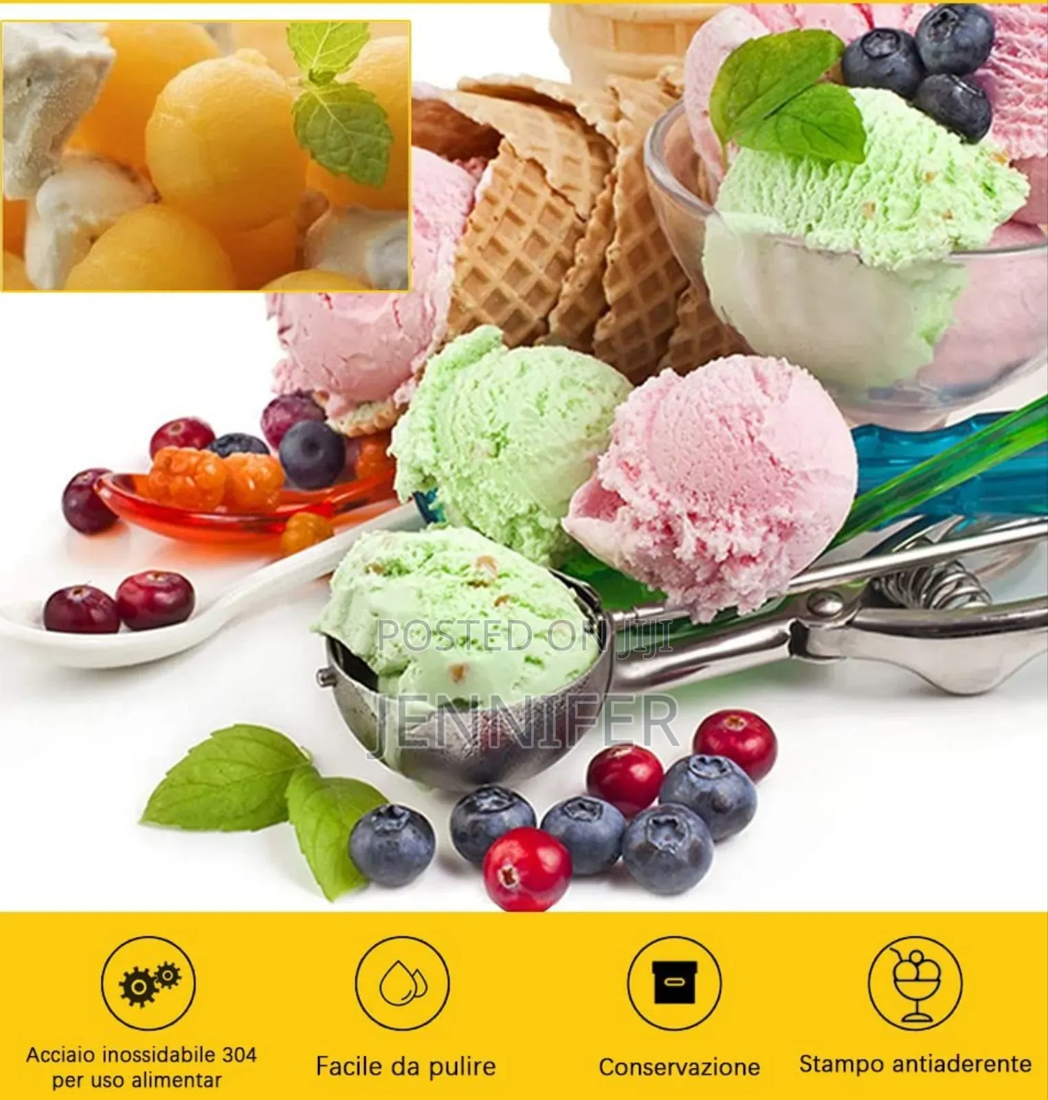 Stainless Steel Ice Cream Dispenser Spoon