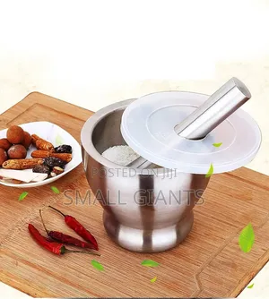Heavy-Duty Stainless Steel Mortar and Pestle Set