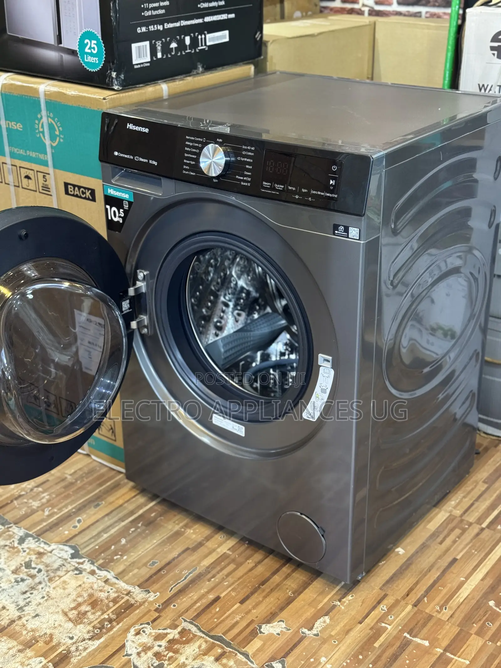 Hisense Wf5s1045bw 10.5kg Front Load Washing Machine.
