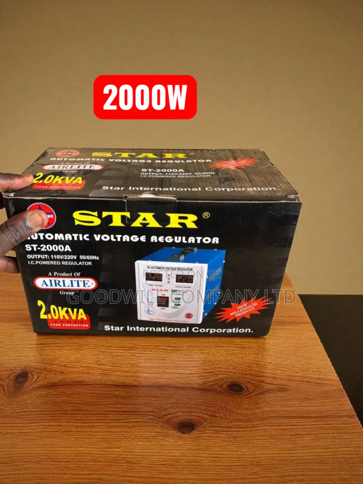 2000w Stabilizer or Automatic Voltage Regulator Hometech