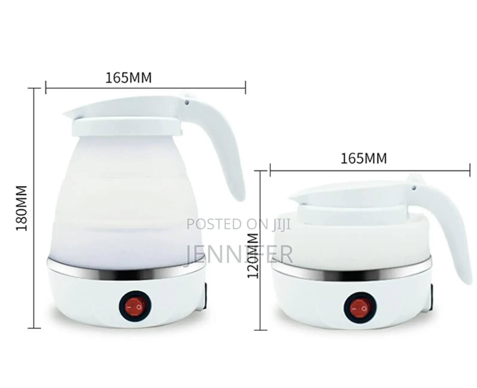 Silicon Foldable Electric Travel Kettle.