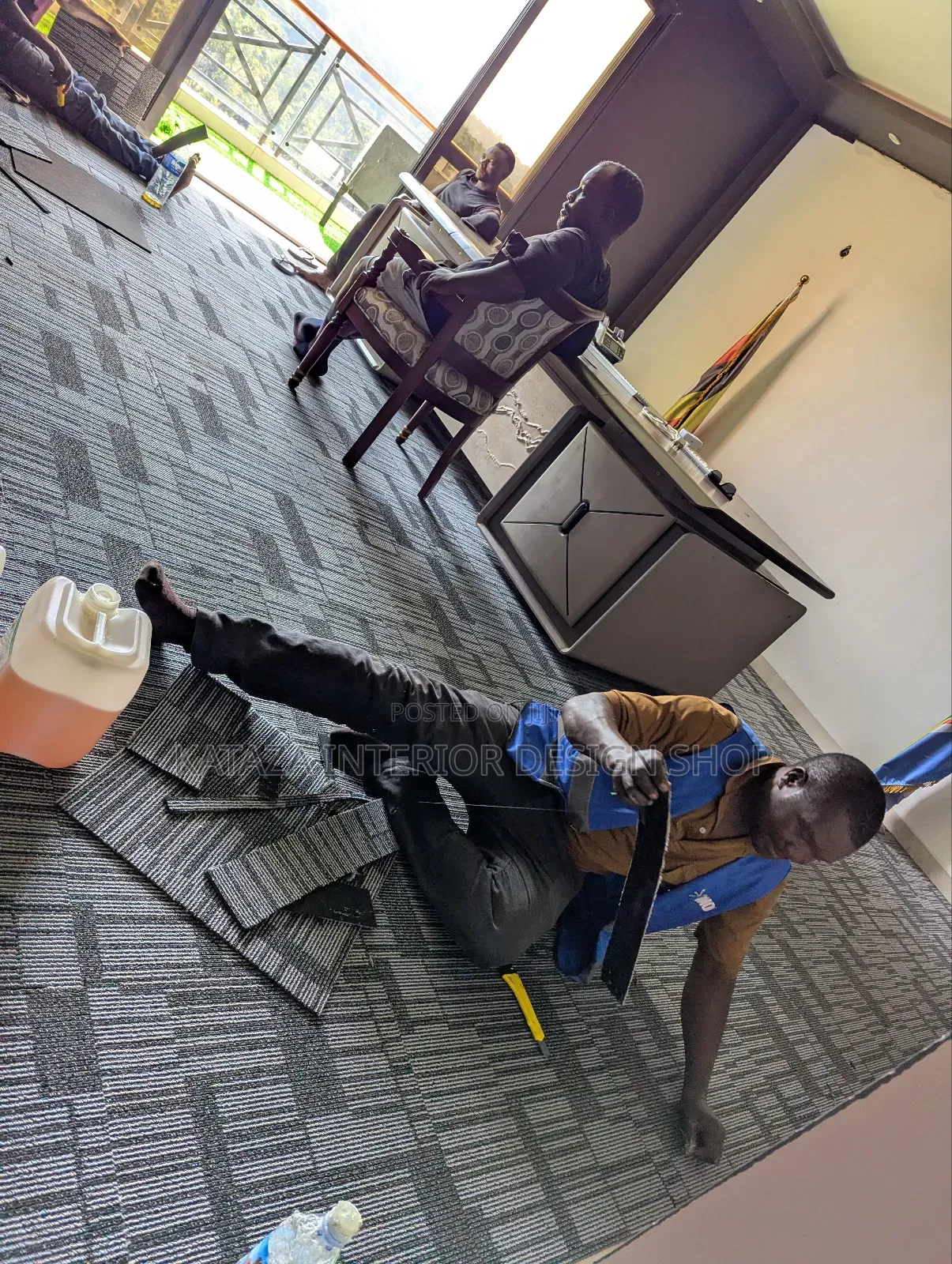 Office Tile Floor Woolen Carpets
