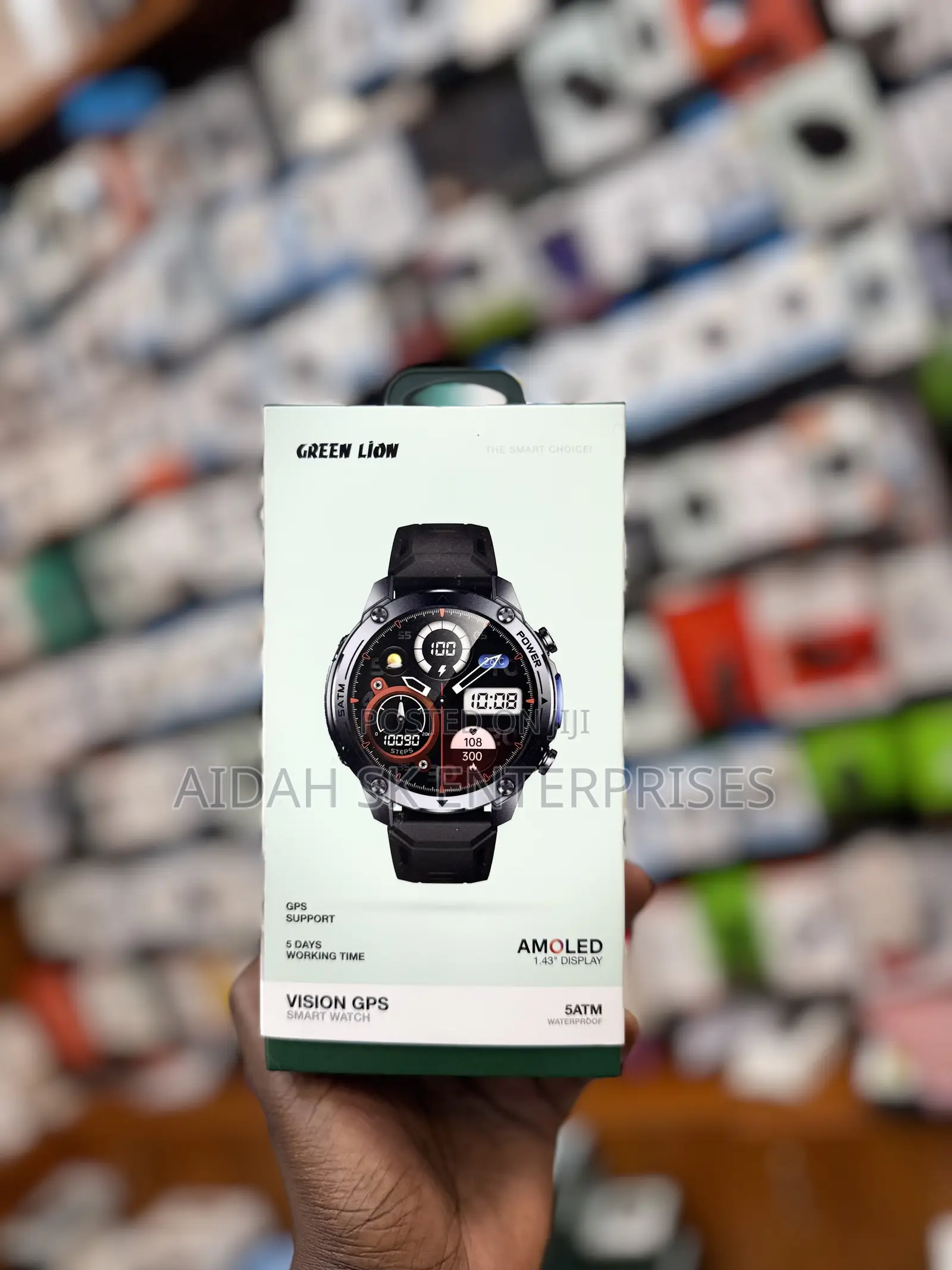 Green Lion Vision GPS Smart Watch With Always-on Display